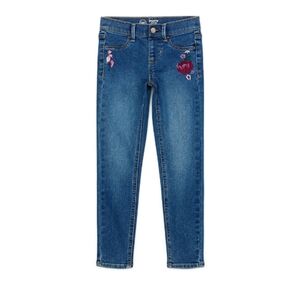 WONDER NATION GIRLS STRETCH DENIM JEGGINGS WITH EMBROIDERY
